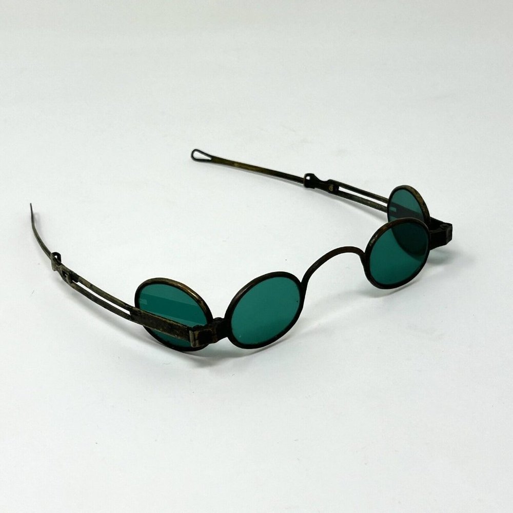 Rare Brass Double Lens 1850s Sunglasses/RailRoad/Protective Spectacles Steampunk